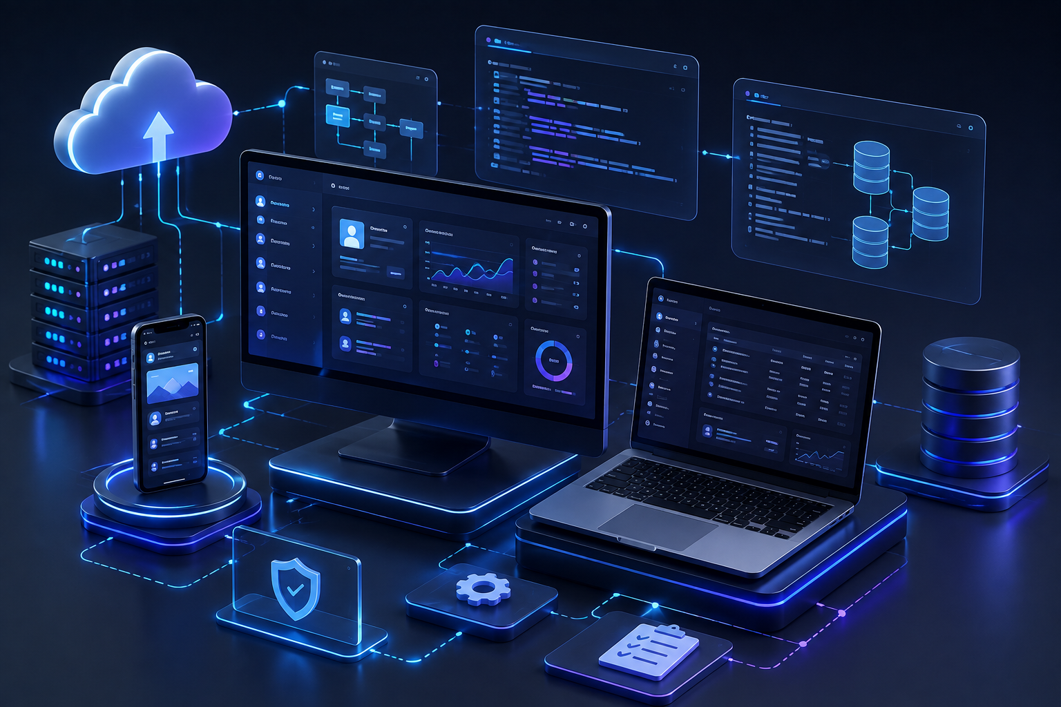 Custom Web Application Development — solution visual